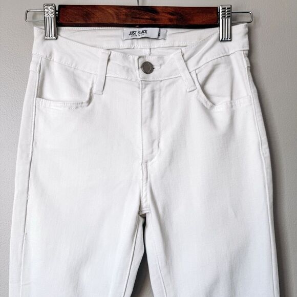 Just Black White Skinny Jean Size 24 - Picture 4 of 8